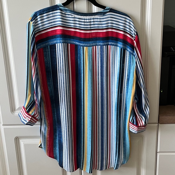 Colorful Striped Tunic Top - Picture 2 of 3